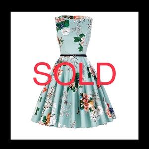 GRACE KARIN Boatneck Vintage Tea Dresses